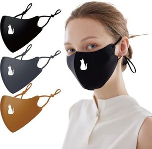 BBN 3D Protective Cloth Face Mask: Adjustable Ear Loops, Washable Mask - Polyester & Spandex Material - Outdoor Travel Protection - Commuting Daily Use - Unisex