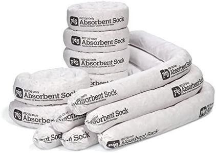 New Pig Oil Absorbent Sock - Oil-Only Absorbent Sock - 12 Pack - 3" x 48" Sock - Absorbs up to 1 Gallon per Sock - SKM210