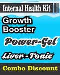 FeedWale Internal Health Kit for Fishes 1kg Growth Booster + 1 Litre Power Gel + 1 Litre Liver Tonic