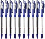 1 X 10 Cello Technotip PEN Top Ball Point 0.6 mm Smooth Writing Blue Brand Ad By Indian Cricketer Mahindera Singh Dhoni Lot of 10 Pens