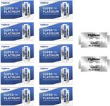 100 Count Double Edge Razor Blades - Men's Safety Razor Blades for Shaving - Platinum Stainless Steel Double Razor Shaving Blades for Men for a Smooth Clean Shave