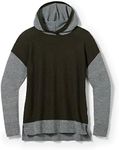 Smartwool Women's Shadow Pine Hoodie Sweater, North Woods Heather, Large