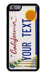 Custom Phone Cases for iPhone 6, iPhone 6S, iZERCASE [License Plate Collection, California Sun License Plate] Make Your Own Phone Case, Apple iPhone 6, iPhone 6S, Personalized (California Sun)