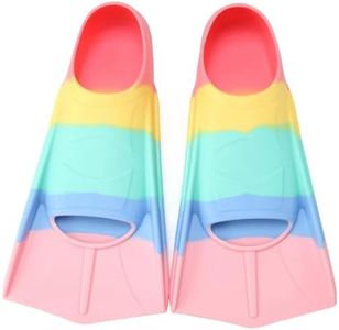 Foyinbet Kids Swim Fins,Kids Flippers Short Youth Swimming Fins for Lap Swimming Training for Children Girls Boys Beginners Small