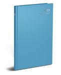 2025 A4 Week to View Diary - Appointment Times Full Year Hardback UK Planner - for Home Office School & Work (Sky Blue)