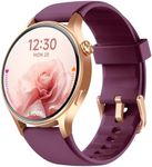 aeac Smart Watch for Women, AMOLED Ultra-Clear Screen Activity Trackers with Heart Rate/Sleep/SpO2 Monitor, Waterproof Fitness Smartwatch for iPhone/Samsung/Android（Deep Purple）