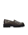 Salamanca Leather Loafers for Women, Aloe, 7 UK