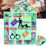 Adultopoly Board Game, Couple Board Game, Adultopoly Couple Board Gamem Board Games for Adults Couples Games for Adults, Couples Games for Two Adult for Relationship Building