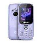 Motorola All-New A300-2026 Dual Sim keypad Phone | 2 Years Replacement | Type C Charging Port |Long Lasting Battery | Loud Sound | Wireless FM | (Purple Elite)