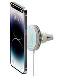 iOttie Velox Mini MagSafe Compatible Wireless Charging Air Vent Car Phone Mount in Astral Gray. Designed for MagSafe Series iPhones Including iPhone 12, 13, 14, and 15 (Car Charger Not Included)