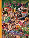 New York Puzzle Company - New Yorker Day at The Zoo - 1000 Piece Jigsaw Puzzle for Adults by Tibor Gergely