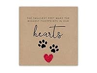 Pet Sympathy Card, Pet loss Cat, Dog, Sorry for your loss, thinking of you, bereavement card, forever in your heart, Pet Loss