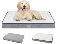 EMPSIGN Waterproof Dog Bed for Crate Pad Reversible Cool and Warm, Pet Beds with Washable and Removable Cover, Sleeping Mats for Large Medium Small Dogs