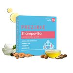 Prezerve Vegan & Sulphate Free Shampoo Bar for Dry & Frizzy Hair | 85g | Improves Growth | Restores Shine | Safe for color treated hair | Unisex | Paraben, Chemical & Soap Free