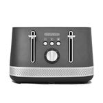 Morphy Richards Illumination 4 Slice Toaster, 7 Toast Settings, Browning Controls, Variable Width Slots, Auto Pop-up, Removeable Crumb Tray, Cord Storage, 1500W, Titanium, 248022