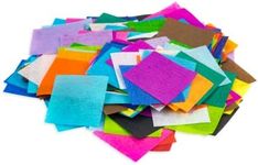 Hygloss Products Bleeding Tissue Paper Squares 1-Inch, 20 Assorted Colors for Arts & Crafts, DIY Projects, Scrapbooking, Greeting Cards, 2400 Squares