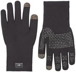 SEALSKINZ Unisex Waterproof All Weather Ultra Grip Knitted Glove, Black, X-Large