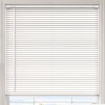 Cordless Horizontal Blinds for Living Room Dining Room Bedroom Kitchen Bathroom Office Den Hallway Windows Venetian Windows Blinds Vinyl Mini Blinds Aluminum Blinds White 48" W x 48" H