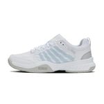 K-Swiss Women's Court Express 2 Tennis Shoe, White/Ballad Blue/Dawn Blue, 8.5