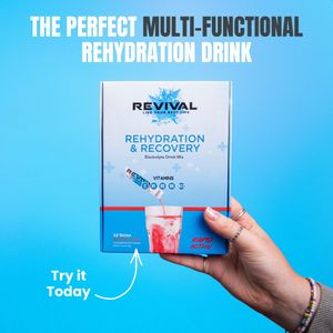 Revival Electrolyte Powder 6-Pack – Mojito Flavour Hydration Drink