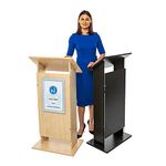 Wonderwall Floor Standing Lectern Ideal for Podium presentation - 2 wood finishes to choose from, incl. (Maple Lectern)