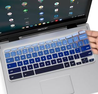 for Acer Chromebook Keyboard Cover Ultra Thin Keyboard Skin for 2017 Acer Premium R11/Chromebook 11 CB3-131/Chromebook R 11 CB5-132T/13.3 Chromebook R 13 CB5-312T Chromebook Gradual Blue
