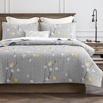 DURLENGEN Floral Quilt Set Queen Si