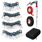 Smyble New Terminal Extractor Removal Tool Kit, Wire Connector Pin Release Depinning Tools, 70 Pieces Terminal Extraction Tool Kit