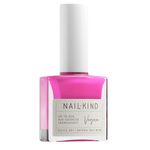 NAILKIND Hot Pink Nail Polish - Smokin' Hot - High-Gloss Neon Pink Nail Varnish - Vegan Nail Lacquer + Peta Certified + Cruelty Free - Quick Drying Long Lasting - Chip Resistant Manicure - 8ml