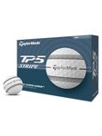 TaylorMade Golf Ball TP5 Stripe, 12 Ball Pack, White