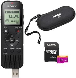 Sony ICD-PX470 Stereo Digital Voice Recorder Bundles SD Card Bundle + Hard Case