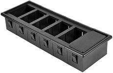 AutoEC Rocker Switch Panel Switch Holder Housing Kit - Black Plastic