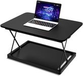 CHANGEdesk Mini Desktop Standing Desk Converter - Adjustable Height Standing Desk Riser for Sitting or Standing Portable Standing Desk Extender Stand Up Desk Riser Sit Stand Desk Converter for Laptops