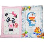 CLOTHINA New Born Baby Godadi Pack of 2 Combo Set Soft Cotton Baby godi|Baby Mattress Godari | Baby Bed | Crib Sheet | Cartoon Mat Baby Godadi | Bedding Set | Multicolor (2)