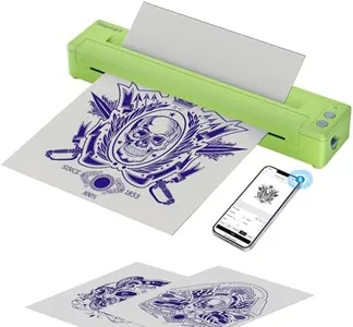 Meiyunprt Tattoo Stencil Printer, Wireless Stencil Printer for Tattooing, Bluetooth Tattoo Machine Kit for Tattoo Artists & Tattoo Beginners, Compatible with Smartphone Tablet & PC