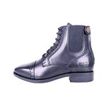 AK Premium Full Grain Leather Lace-up Paddock/Jodhpur Ankle Horse Riding Boots AKRS-6051-04 (Black, 5 UK, numeric_5)