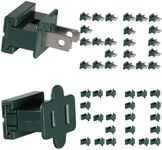 Aniai SPT-1 Vampire Plugs 100Pcs Green - Female and Male Slip Plug, Electrical Plug Replacement for Christmas Decorations Lights