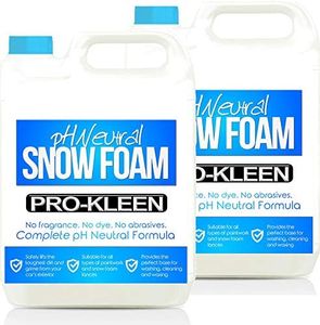 Pro-Kleen pH Neutral Snow Foam Pre-Wash Car Shampoo (10L) Does NOT Strip Waxes/Protective Coatings, Creates Super Thick, Non-Caustic, Loosens Dirt, NO Added Dyes or Fragrances