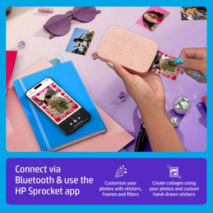 HP Sprocket Portable Photo Printer – Blush Pink