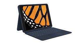 Logitech Rugged Combo 3 Touch iPad® Keyboard Case with Trackpad and Smart Connector for iPad (7th, 8th and 9th Generation) for Education - Classic Blue