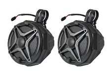 SSV Works US2-C65/150A Universal Cage Mount Pods Pair with 1.50" Clamps, Loaded with 6.5" Speakers