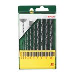 Bosch Professional 10-Piece HSS-R Metal Drill Bit Set | High-Speed Steel for Precise Metal Drilling | Compatible with All Power Tool Brands | Durable Plastic Storage Box Included | Strong and Flexible