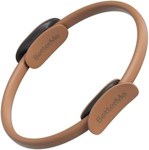 BetterMe Toning Pilates Ring – Magic Circle Pilates Ring for Strength & Flexibility – 15 Inch Fitness Ring for Home Pilates & Yoga Workouts (Mocha)