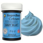 Sugarflair Spectral Baby Blue Food Colouring Paste, Highly Concentrated Food Colouring for Buttercream, Sugar Paste, Royal Icing, Cake Mixes and More! Vibrant Colour Food Dye - 25g