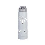 GLASAFE Transparent Borosilicate Glass Water Bottle with Silicone Cover - Smart 750ml Unbreakable Sipper for Office, Home, Gym, Travel - BPA Free, Leak Proof, Premium bottle - Grey