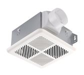 Tech Drive Very Quiet 50CFM 1.2Sone Bathroom Ventilation and Exhaust Fan,3inch duct, Ceiling or Wall Mounted Fan, Easy to Install