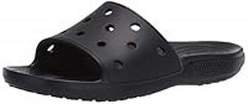 Crocs Classic Slide, Unisex-Adults Sandal Sliders, Comfortable on Beach, in Black, Size M4W5 UK