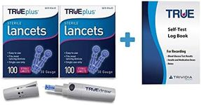 TRUEdraw® Lancing Device + 2 x 100ct 30g TRUEplus® Lancets + TRUEplus® Log Book