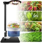 Smart Plant Lights for Indoor Growing,Venus Fly Trap Terrarium Kit with Light&Stand,Self Watering Pots for Indoor Plants,Smart Plant Pot with LED Grow Light&Timer for Succulents,Herbs,Flower