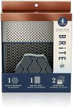 Brite by Scotch-Brite Scrub and Wipe Collection with 1 Rich-Foaming Dish Scrubber, 1 Quick-Dry Mesh Scrubber, and 2 Reusable Sponge Cloths